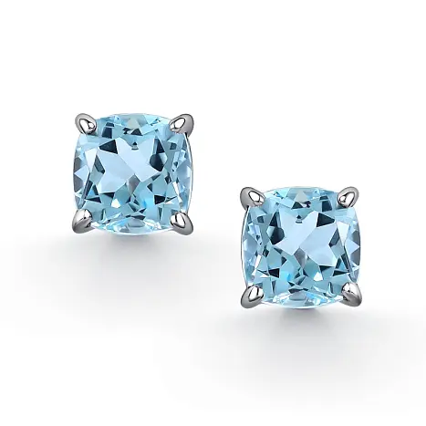 Серьги пуссеты из серебра
