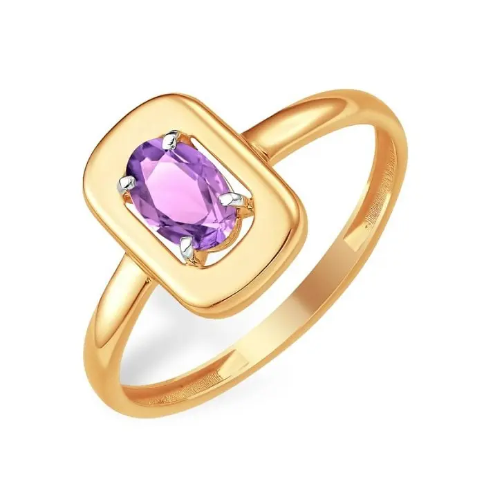 Кольцо декоративное из красного золота