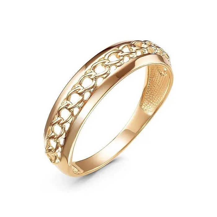 Кольцо декоративное из красного золота