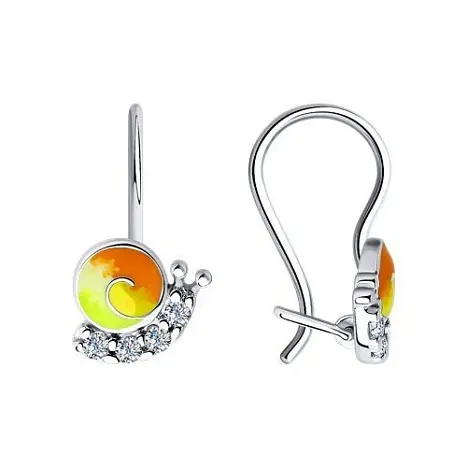 Серьги детские из серебра