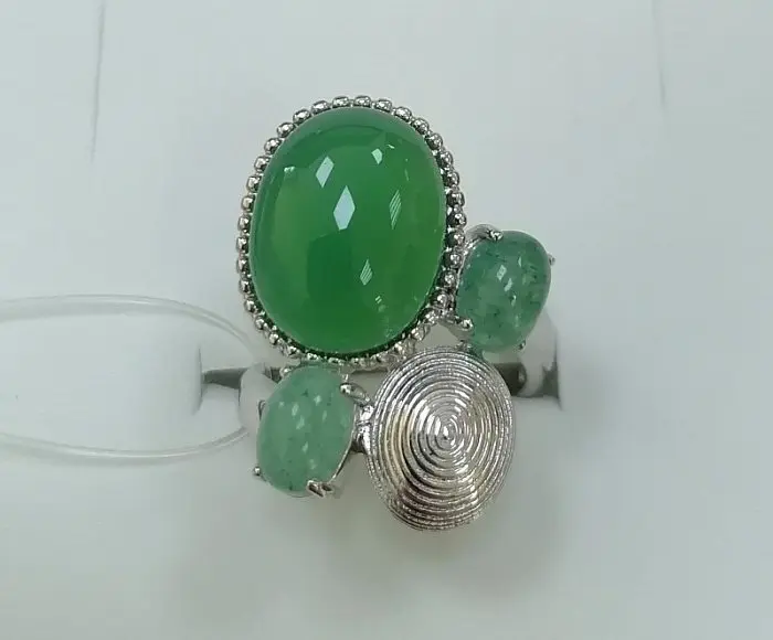 Кольцо декоративное из серебра