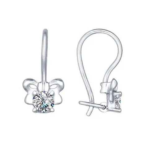 Серьги детские из серебра