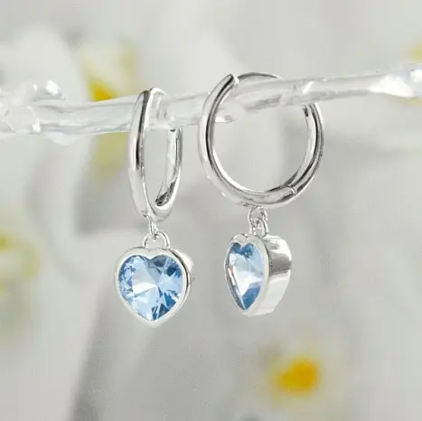 Серьги конго из серебра