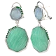 Серьги подвесные из серебра