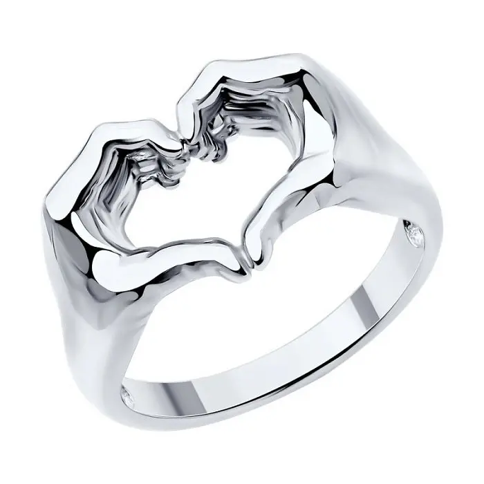 Кольцо декоративное из серебра