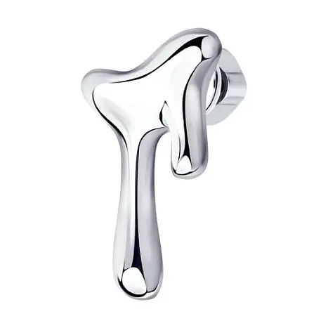 Серьги одиночные из серебра