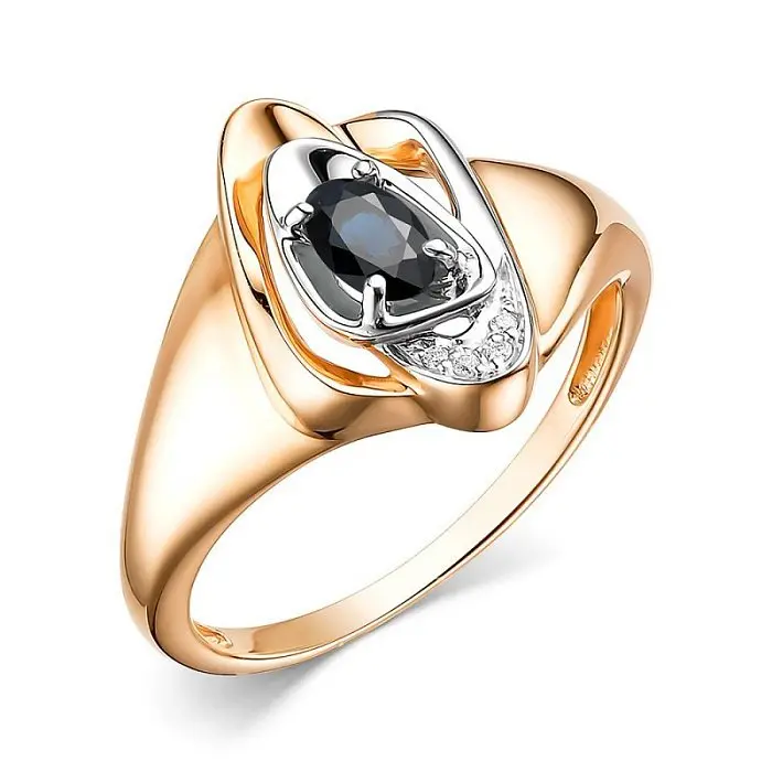 Кольцо декоративное из красного золота