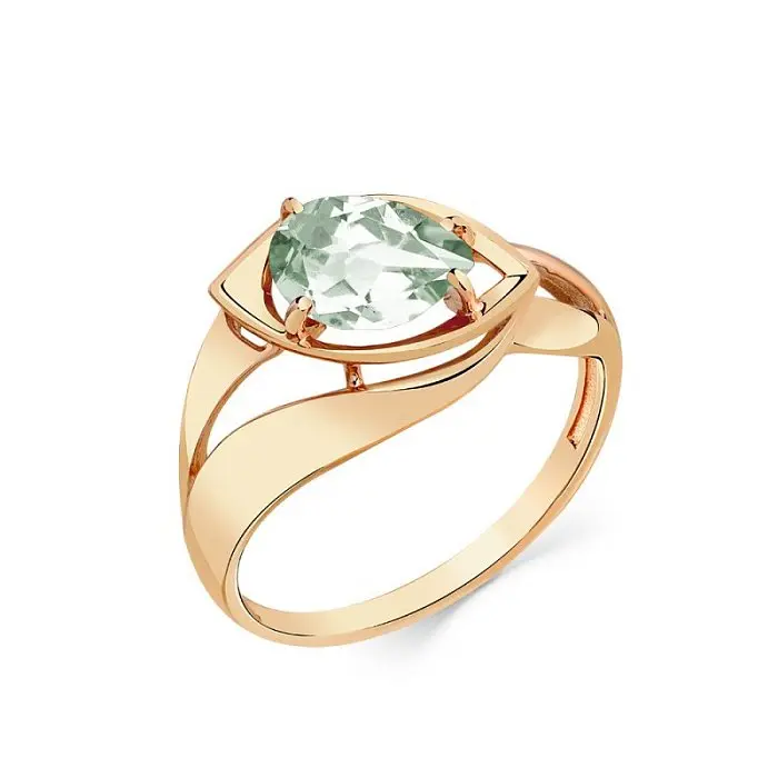 Кольцо декоративное из красного золота