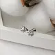 Серьги пуссеты из серебра