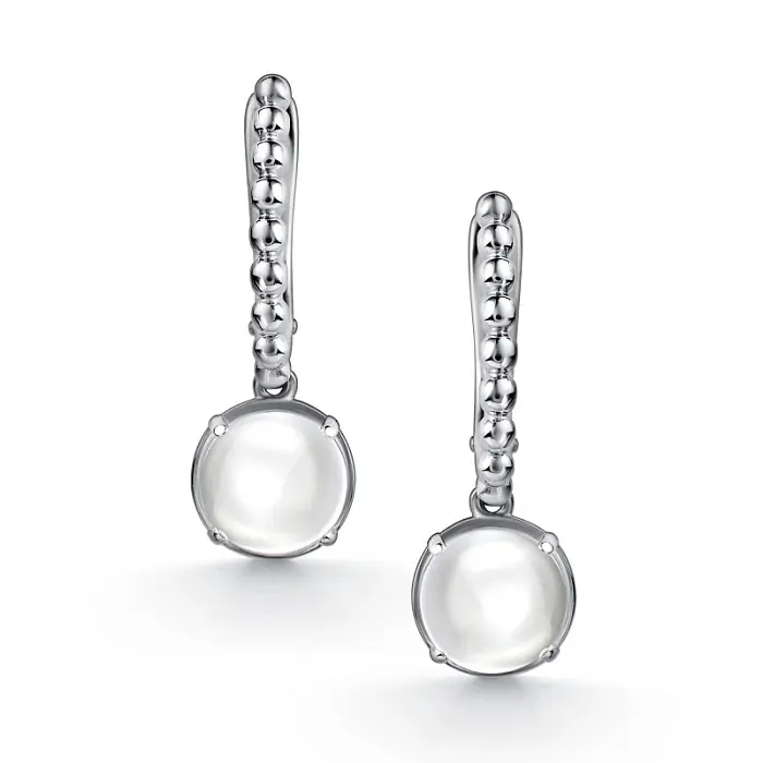 Серьги подвесные из серебра