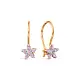 Серьги детские из красного золота