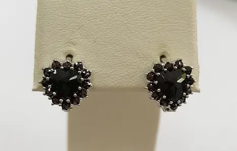 Серьги с английским замком из серебра