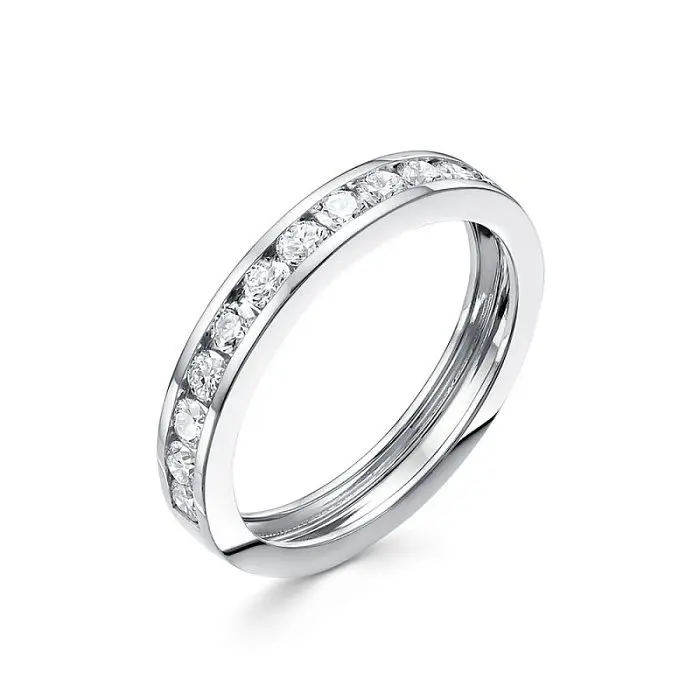 Кольцо декоративное из белого золота