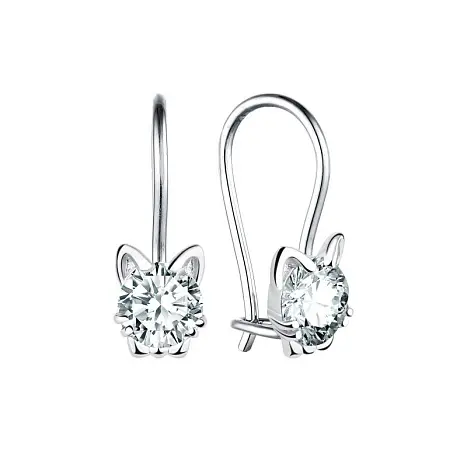 Серьги детские из серебра