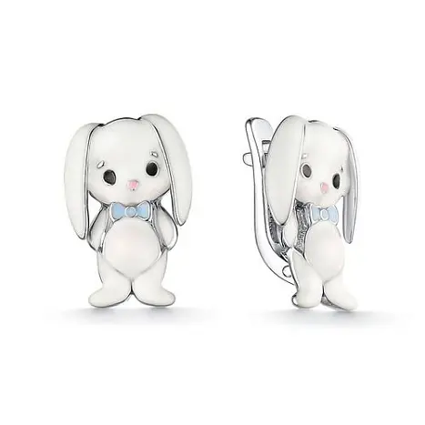 Серьги детские из серебра