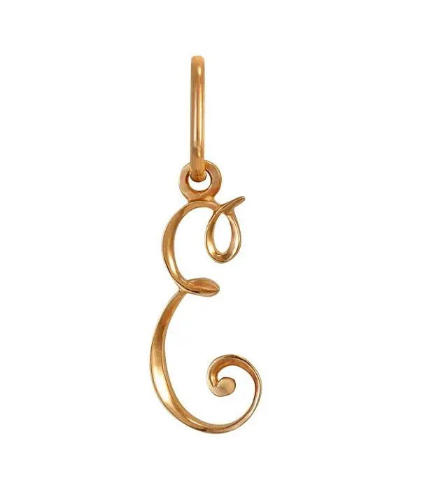 Подвеска буква из красного золота