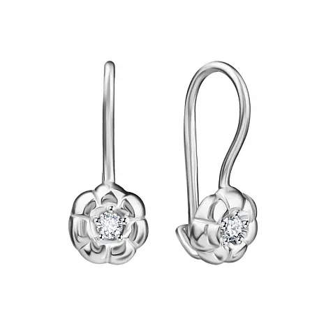 Серьги детские из серебра
