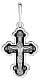 Подвеска крест из серебра