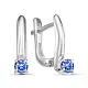 Серьги с английским замком из серебра