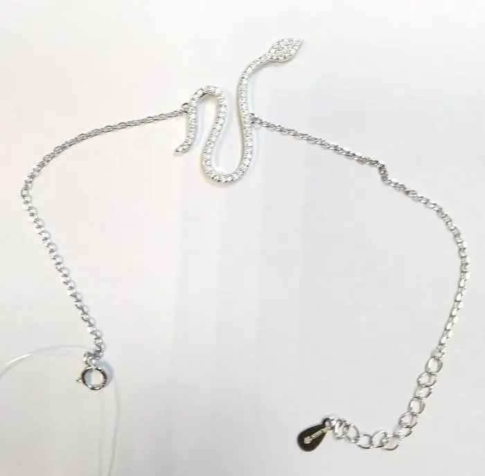 Браслет декоративный из серебра