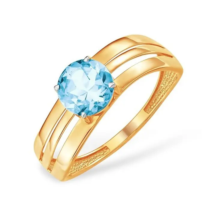 Кольцо декоративное из красного золота