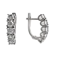 Серьги с английским замком из серебра