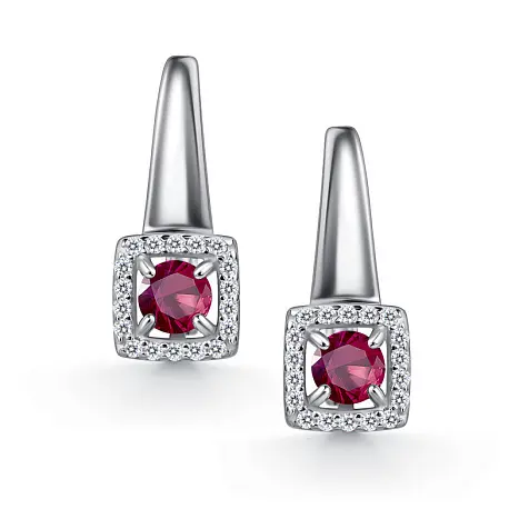 Серьги с английским замком из серебра