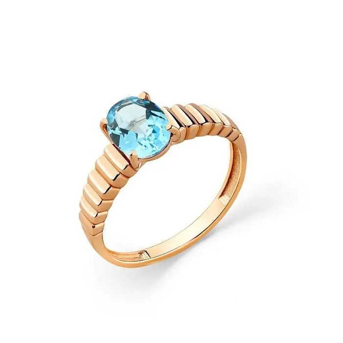 Кольцо декоративное из красного золота