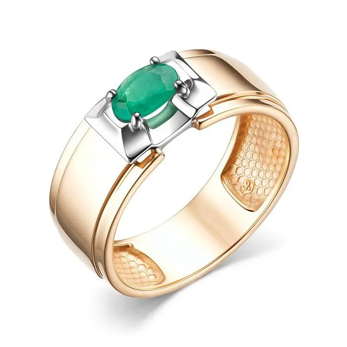 Кольцо декоративное из комбинированного золота