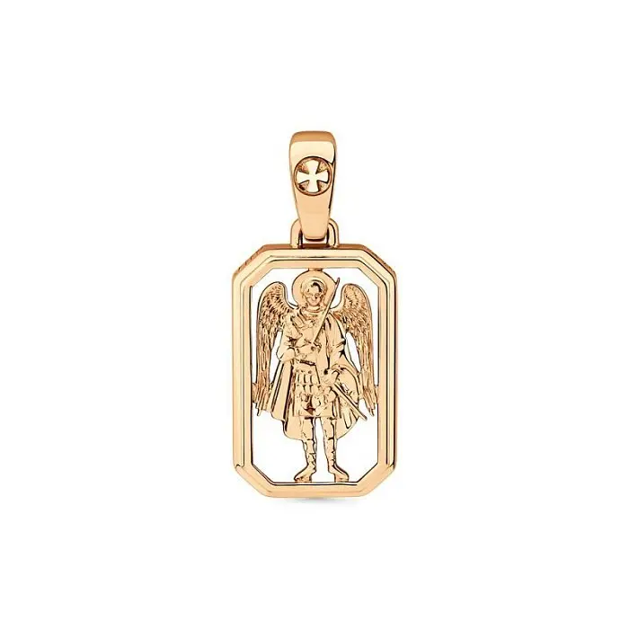 Подвеска икона из красного золота