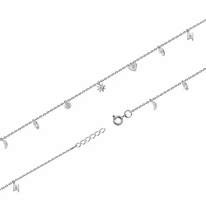 Браслет декоративный из серебра