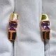 Серьги с английским замком из красного золота