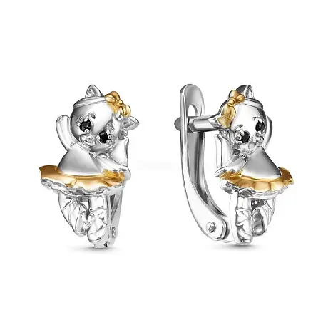 Серьги детские из серебра