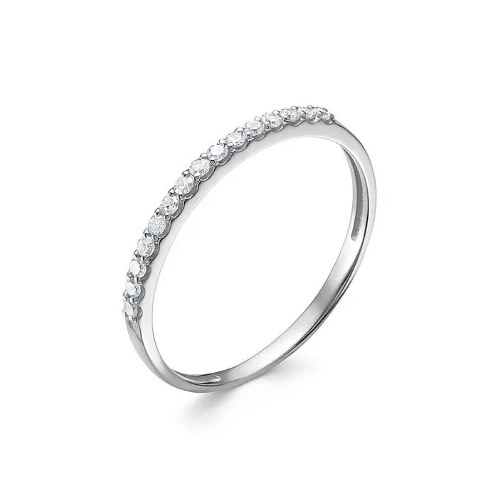 Кольцо декоративное из белого золота