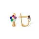 Серьги детские из красного золота