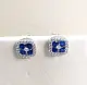 Серьги пуссеты из серебра