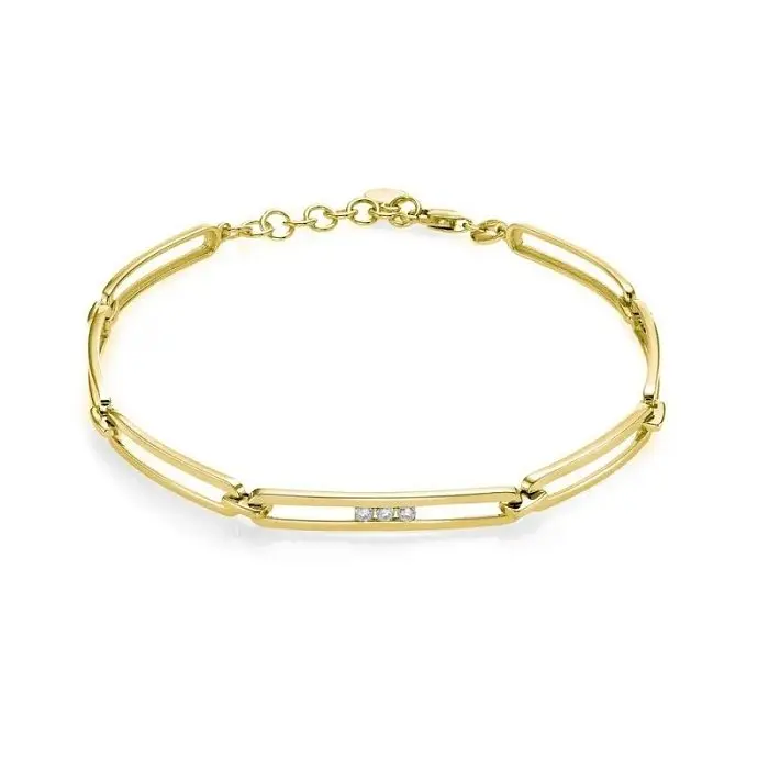 Браслет декоративный из желтого золота