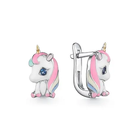 Серьги детские из серебра