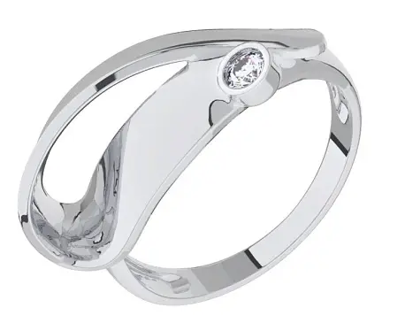 Кольцо декоративное из серебра