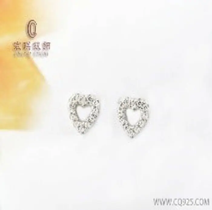 Серьги пуссеты из серебра