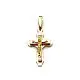 Подвеска крест из красного золота