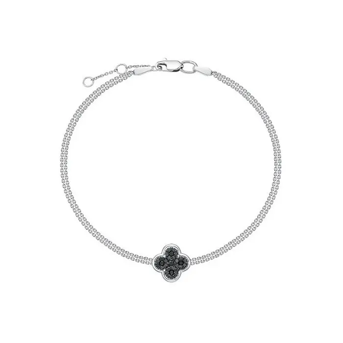 Браслет декоративный из белого золота