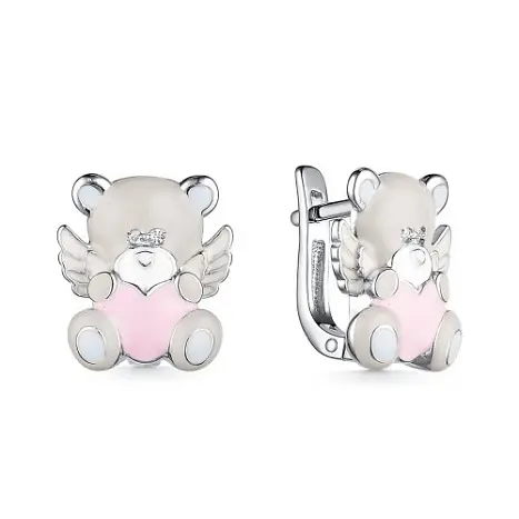 Серьги детские из серебра