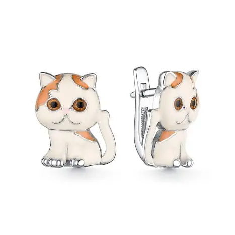 Серьги детские из серебра