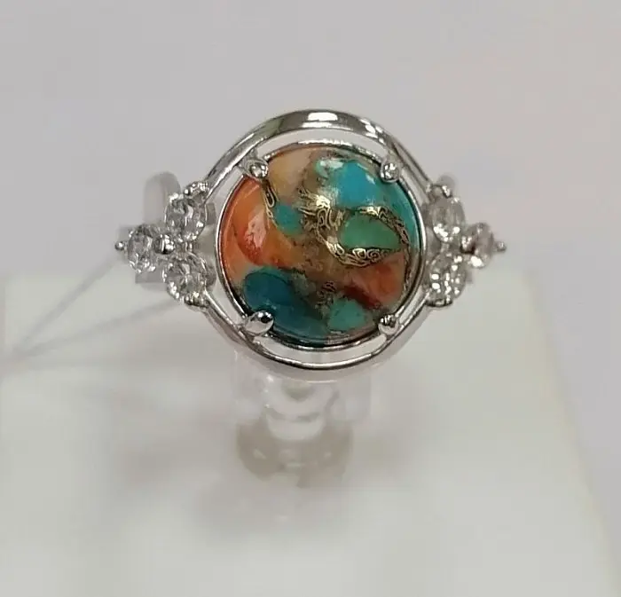 Кольцо декоративное из серебра