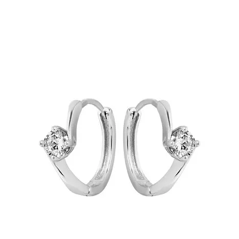 Серьги с английским замком из серебра