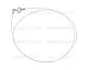 Цепь шнурок из серебра