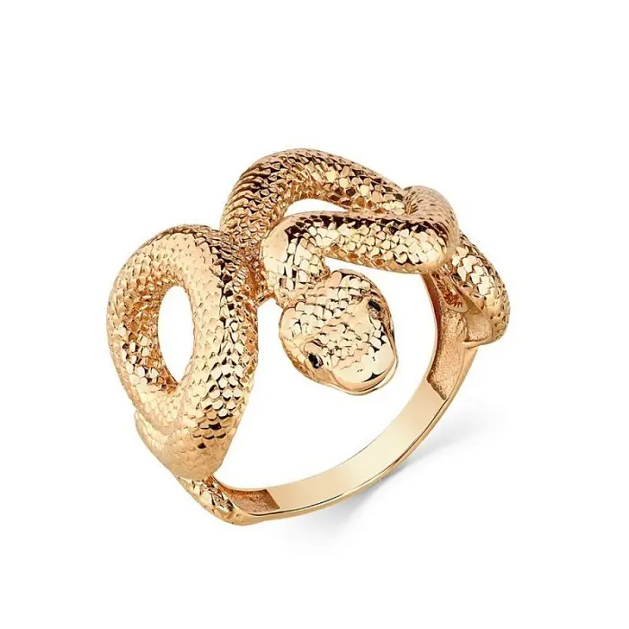 Кольцо декоративное из красного золота