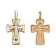 Подвеска крест из красного золота