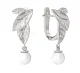 Серьги подвесные из серебра
